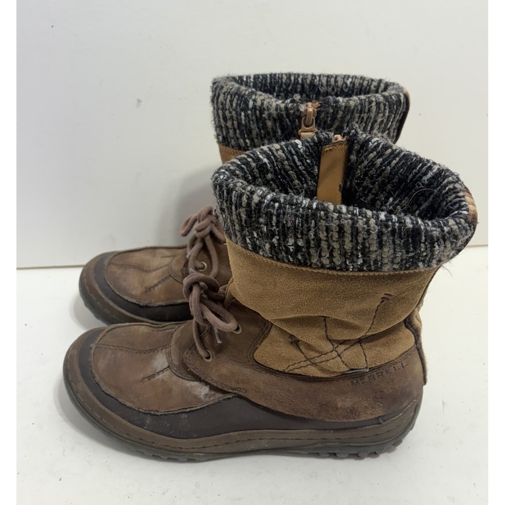 Merrell Decora Bolero Waterproof Winter Boots Brown Size 8.5 Insulated